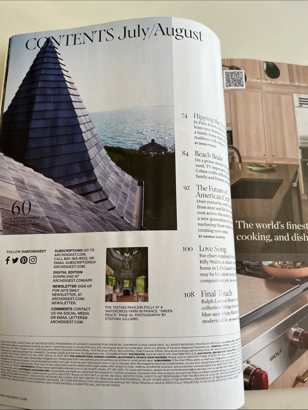 Architectural Digest Magazine July / August 2026. - Picture 9 of 13